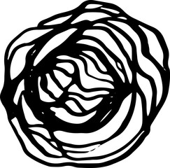 Decorative circle sketch scribble 