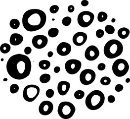 Decorative circle sketch scribble 
