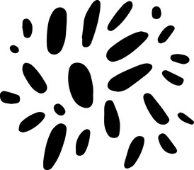 Decorative circle sketch scribble 