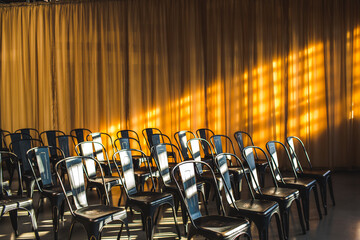 chairs and light