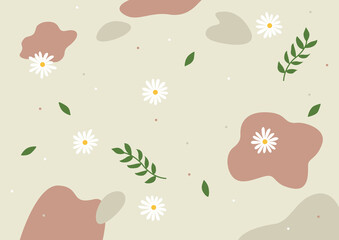 Fototapeta na wymiar Flower vector illustration on a colorful background.