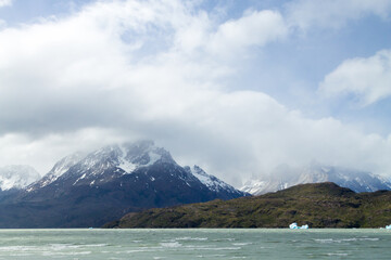 Icebergs on Grey Lake, Torres del Paine, Chile