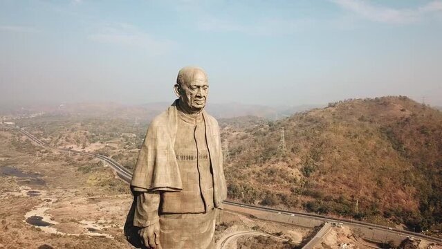 Statue of Unity | Drone Shot of World's tallest Statue situated In Gujarat, India.