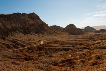 Desert Landscape with Sky, Nevada, United States