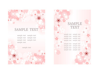 桜の花のフレーム背景