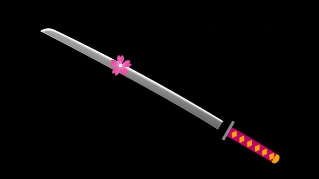日本刀と桜