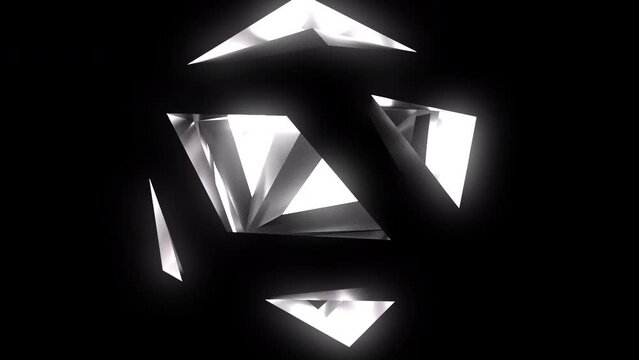 Object with inside light. Computer generated 3d render