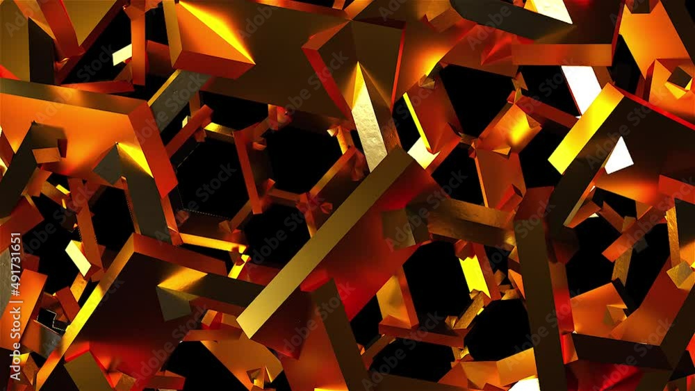 Poster gold element. computer generated 3d render
