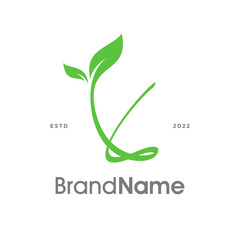 Initial Y Nature Leaf