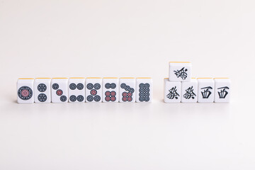 Fototapeta na wymiar 麻雀の牌　筒子