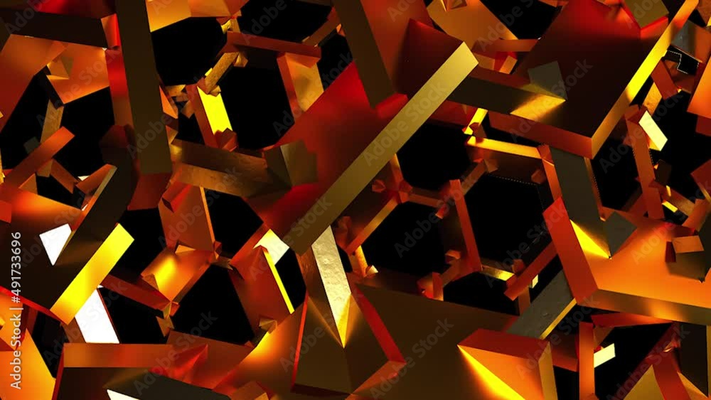 Poster gold element. computer generated 3d render