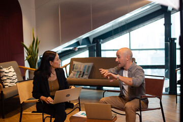 business person team group meeting discussion with partner teamwork for corporate working plan