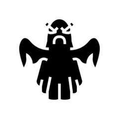 ghost in amusement park glyph icon vector. ghost in amusement park sign. isolated contour symbol black illustration