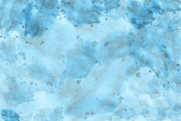 Hand painted watercolor sky, sea and clouds, abstract watercolor background, vector illustration