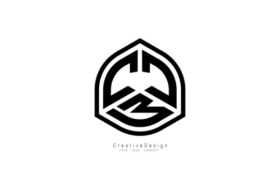 CCW letter logo design template vector