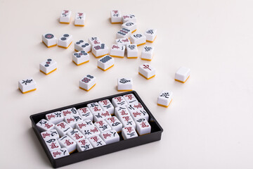 Fototapeta na wymiar 麻雀の牌　Mahjong