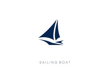 Sailboat logo, sailing logo design, vector icons.