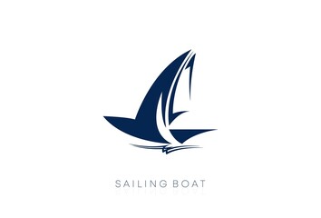 Sailboat logo, sailing logo design, vector icons.