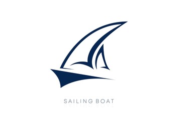 Sailboat logo, sailing logo design, vector icons.