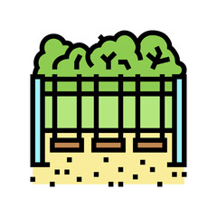 swing park color icon vector. swing park sign. isolated symbol illustration