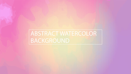 Abstract background template design with colorful watercolor