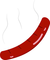 illustration of delicious sausage vector