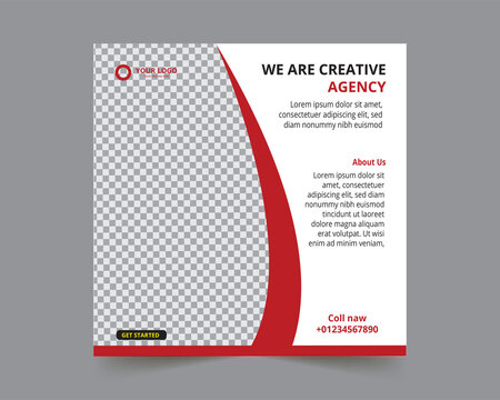 Social media post template deign 