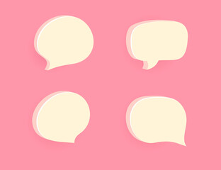 3d speech buble chat icon communications