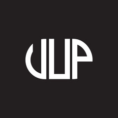 UUP letter logo design on black background. UUP creative initials letter logo concept. UUP letter design.