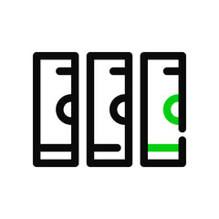Server data storage icon. Pixel perfect, editable stroke