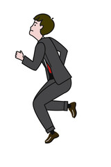 キャリアをイメージさせるジャンプする人のイラスト