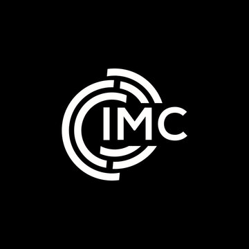 IMC letter logo design. IMC monogram initials letter logo concept. IMC letter design in black background.