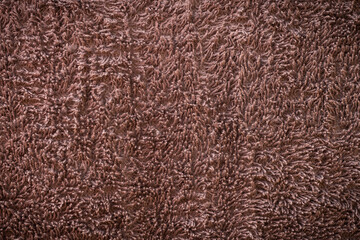 Close up brown towel texture and background