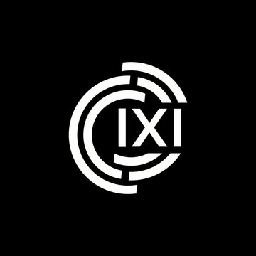 IXI letter logo design. IXI monogram initials letter logo concept. IXI letter design in black background.