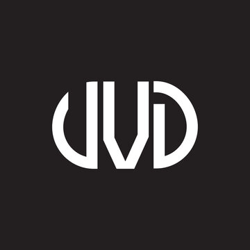 UVD letter logo design on black background. UVD creative initials letter logo concept. UVD letter design.