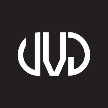 UVJ letter logo design on black background. UVJ creative initials letter logo concept. UVJ letter design.