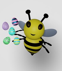 Easter Eggs and Bee
