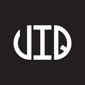 VIQ letter logo design. VIQ monogram initials letter logo concept. VIQ letter design in black background.