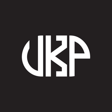 VKP letter logo design. VKP monogram initials letter logo concept. VKP letter design in black background.