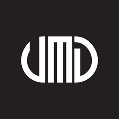 VMD letter logo design. VMD monogram initials letter logo concept. VMD letter design in black background.