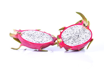 Dragon fruit isolated on white background
