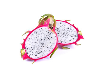 Dragon fruit isolated on white background
