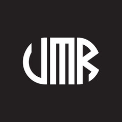 VMR letter logo design. VMR monogram initials letter logo concept. VMR letter design in black background.