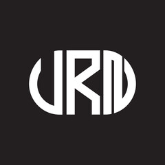 VRN letter logo design. VRN monogram initials letter logo concept. VRN letter design in black background.