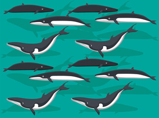 Omura's Whale Seamless Wallpaper Background