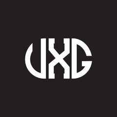 VXG letter logo design. VXG monogram initials letter logo concept. VXG letter design in black background.
