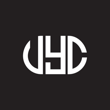 VYC letter logo design. VYC monogram initials letter logo concept. VYC letter design in black background.