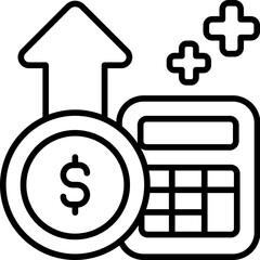 profit outline icon