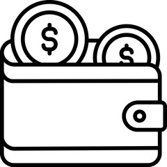 save money outline icon