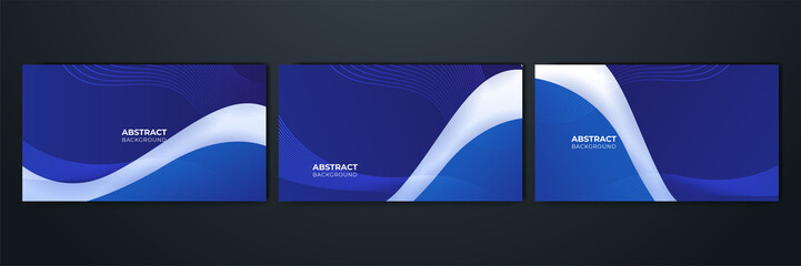 Modern dark blue abstract background paper shine and layer element vector for presentation design. Suit for business, corporate, institution, party, festive, seminar, and talks.